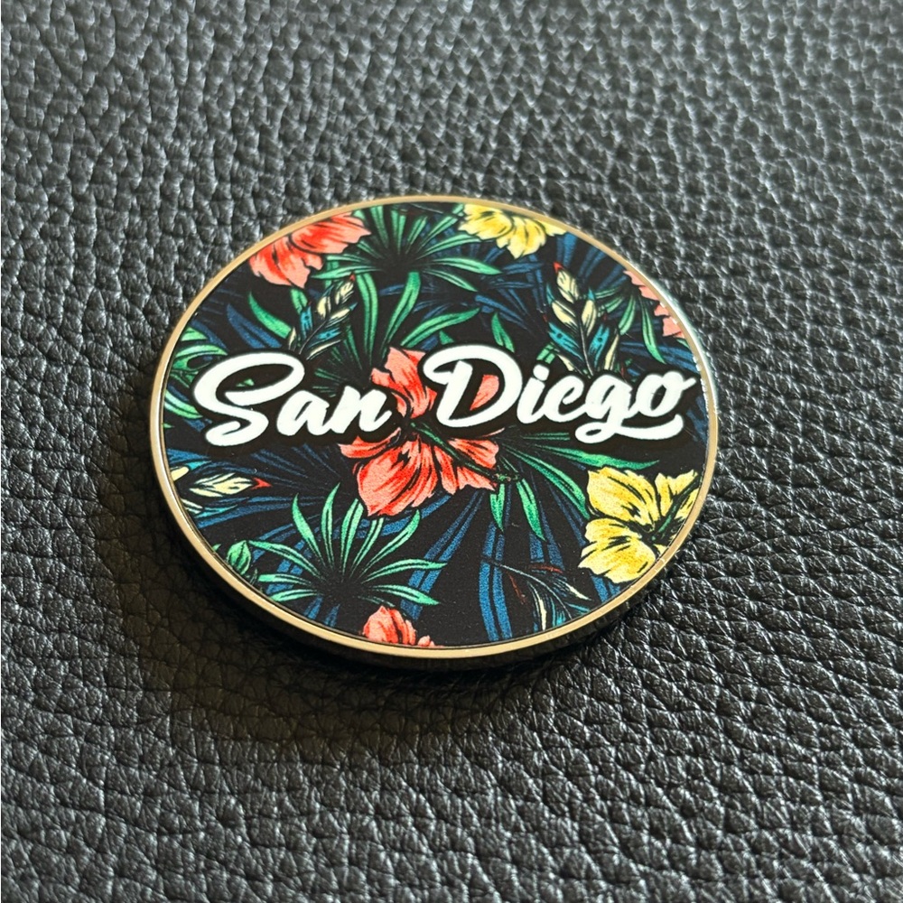 San Diego Floral Magnet